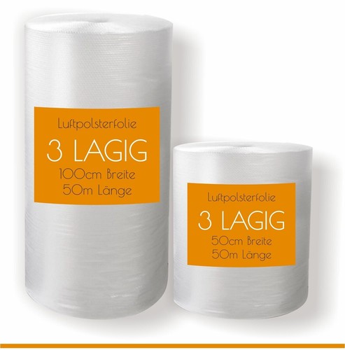 Luftpolsterfolie lagig 100cm - luftpolsterfolie,